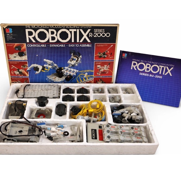 Robotix Other - Vintage Robotix R-2000 Motorized Building System 1984 MB Tested‎